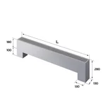 Конвектор напольный Royal Thermo STEP-180/130/1400-3-N-SS-LG-NA 2