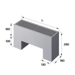 Конвектор напольный Royal Thermo STEP-180/180/600-3-N-SS-LG-NA 2