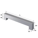 Конвектор напольный Royal Thermo STEP-130/130/1400-2-N-SS-LG-NA 2