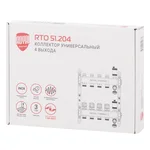 Коллектор Royal Thermo нерж. в сборе универсальный 1" ВР-3/4" НР с автомат. воздухоотвод-ми 4 вых. 9
