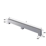 Конвектор напольный Royal Thermo STEP-180/130/2200-3-N-SS-LG-NA 2