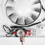 Вентилятор вытяжной Royal Thermo Sunrise RAFR 120 P с тяговым выключателем 7