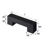 Конвектор напольный Royal Thermo STEP-80/130/500-1-N-BL-LG-BL 2