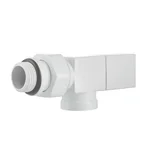 Набор дизайн-вентилей Royal Thermo CUBE, осевой (белый) 1/2" 6
