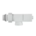 Набор дизайн-вентилей Royal Thermo CUBE, осевой (белый) 1/2" 8