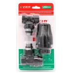 Комплект VIEIR терморегулирующий 1/2" угловой VR310-C черный (25) 1