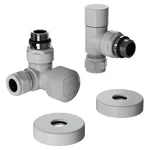 Набор термостатический трехосевой Royal Thermo Design Pro 15мм М30х1,5 (Белый) 1