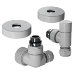 Набор термостатический трехосевой Royal Thermo Design Pro 15мм М30х1,5 (Белый) 2