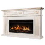 Каминокомплект: Очаг Electrolux EFP/P-3620LS, портал Siena 42/40/36, сл. кость с зол. патиной 1