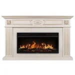 Каминокомплект: Очаг Electrolux EFP/P-3620LS, портал Siena 42/40/36, сл. кость с зол. патиной 2