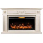 Каминокомплект: Очаг Royal Thermo Aurora RTFP/P-AR40LS, портал Siena 42/40/36, сл. кость с зол. пати 2