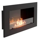 Каминокомплект:Биокамин Firelight BFP/W-110+Набор керамических камней М, черные 1