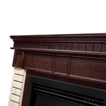 Каминокомплект: Очаг Electrolux EFP/P-2720RLS, портал Bricks 25 камень бежевый, шпон темный дуб 2