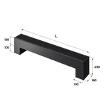 Конвектор напольный Royal Thermo STEP-130/180/1200-2-N-BL-LG-BL 2