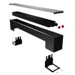 Конвектор напольный Royal Thermo STEP-180/130/2700-3-N-SS-LG-NA 3