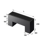 Конвектор напольный Royal Thermo STEP-130/180/700-2-N-BL-LG-BL 2