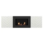Каминокомплект:Тумба с биокамином Firelight BFP/P-1400V белая+набор керамических дров ель 2