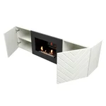 Тумба с биокамином Firelight BFP/P-1400V белая 3