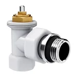 Набор термостатический угловой Royal Thermo Design 1/2"М30х1,5 (Белый) 3