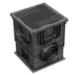 Дождеприемник пластиковый Aquastok Master 350х350х420 (в сборе с решеткой) 1
