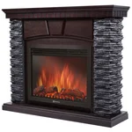 Портал Firelight Porto 25 камень черный, шпон венге 1