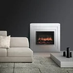 Каминокомплект:Очаг Electrolux EFP/P-2520LS с порталом Cubo 25 белый 4