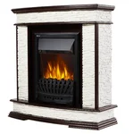 Каминокомплект:Очаг Electrolux EFP/P-1020LS, портал Scala Classic сланец скалистый бел., тёмн. Дуб 2