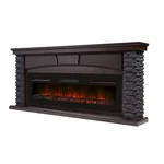 Портал Firelight Porto Long камень черный, шпон венге 1