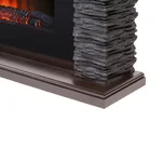 Портал Firelight Porto Long камень черный, шпон венге 4