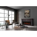 Портал Firelight Porto Long камень черный, шпон венге 5