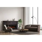 Портал Firelight Porto Long камень черный, шпон венге 6