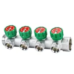 Коллектор регулирующий VARMEGA VM14634, 1", на 4 выхода 3/4"ЕК, хромированный 1