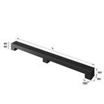 Конвектор напольный Royal Thermo STEP-80/180/2200-1-N-BL-LG-BL 2