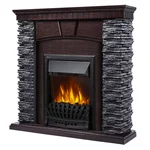 Портал Firelight Porto Classic камень черный, шпон венге 1