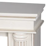 Каминокомплект: Очаг Electrolux EFP/P-4220LS, портал Olympia 42/40/36, сл. кость с зол. патиной 4