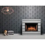Каминокомплект: Очаг Electrolux EFP/P-2520LS N, портал Moderno 25 шпон белый дуб 4
