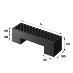 Конвектор напольный Royal Thermo STEP-80/180/500-1-N-BL-LG-BL 2