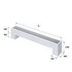 Конвектор напольный Royal Thermo STEP-130/180/1700-2-N-WT-LG-NA 2