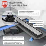 Лоток душевой Royal Thermo с сухим затвором Compact Line Basic 900 4