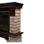 Портал Firelight Forte Wood 30 камень коричневый, шпон темный дуб 3