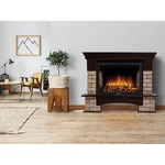 Портал Firelight Forte Wood 30 камень коричневый, шпон темный дуб 5