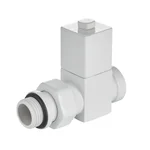 Набор дизайн-вентилей Royal Thermo CUBE, прямой (белый) 1/2" 3