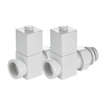 Набор дизайн-вентилей Royal Thermo CUBE, прямой (белый) 1/2" 6