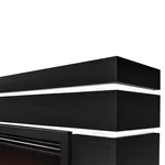 Каминокомплект: Очаг Electrolux EFP/P-3020LS N, портал Moderno 30 шпон чёрный дуб 3
