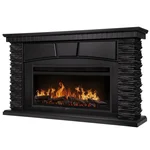 Каминокомплект: Очаг Electrolux EFP/P-4220LS, портал Porto 42 камень черный шпон венге 1