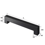 Конвектор напольный Royal Thermo STEP-130/130/1300-2-N-BL-LG-BL 2