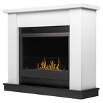 Каминокомплект:Биокамин Firelight BFP/P-3020+Портал Canto Long белый, черный 1