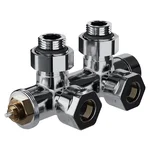 Узел нижнего подключения термостатический угловой Royal Thermo Design Pro 15мм М30х1,5 (Хром) 3