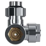 Узел нижнего подключения термостатический угловой Royal Thermo Design Pro 15мм М30х1,5 (Хром) 5