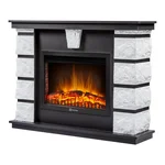 Каминокомплект: Очаг Electrolux EFP/P-2520LS N, портал Excalibur 25 камень белый 1